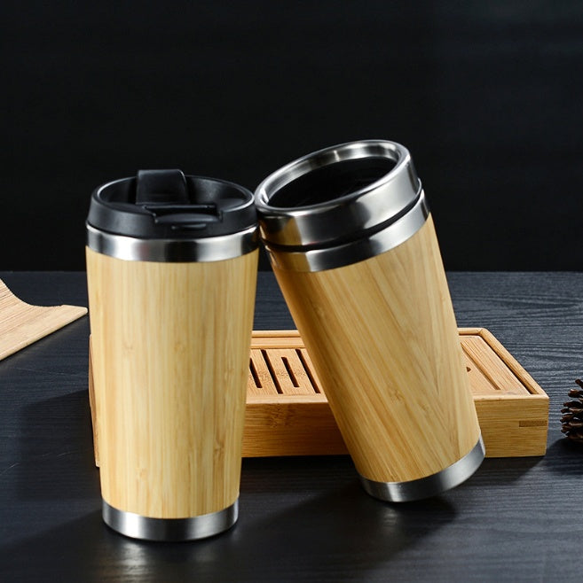 Bamboo Reusable Coffee Cup - Eco-Friendly Travel Mug