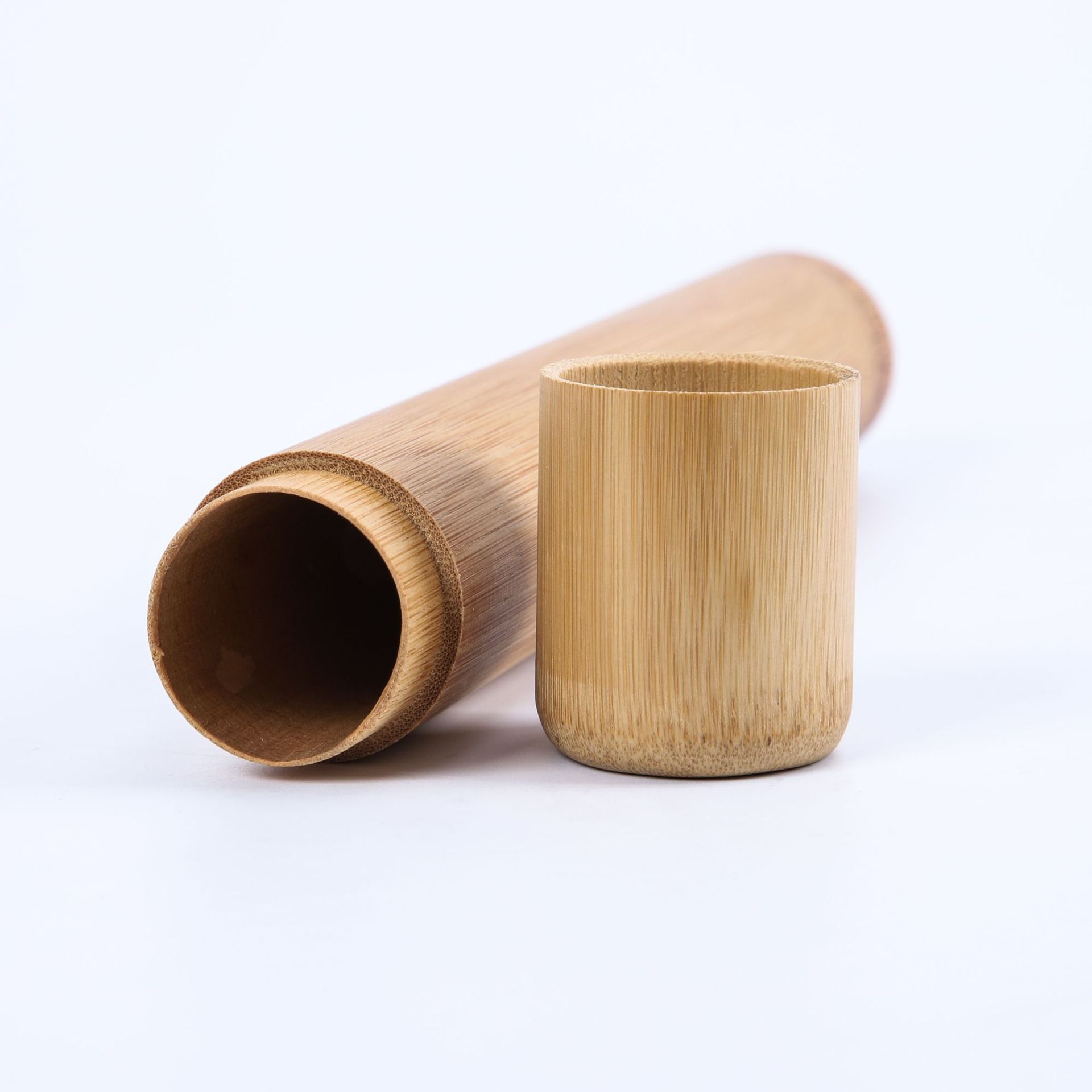 Bamboo Toothbrush Set - Eco-Friendly Charcoal Bristle (4-Pack)