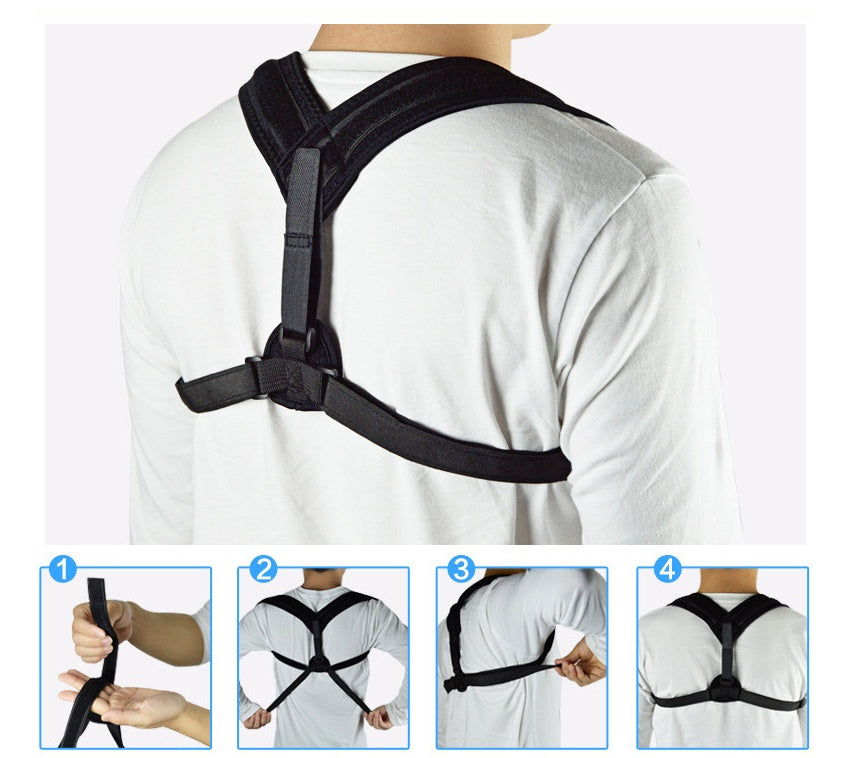Medical-Grade Posture Corrector - Clavicle & Lower Back Support