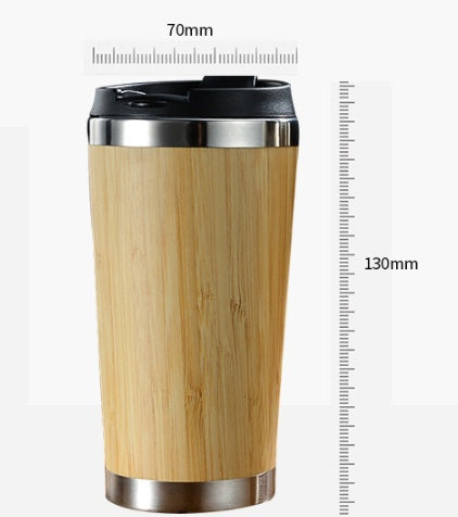 Bamboo Reusable Coffee Cup - Eco-Friendly Travel Mug