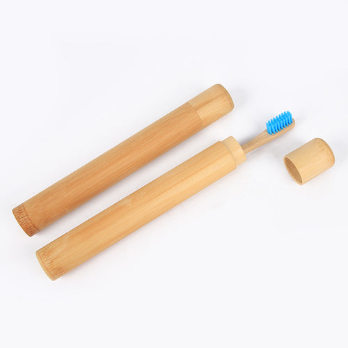 Bamboo Toothbrush Set - Eco-Friendly Charcoal Bristle (4-Pack)