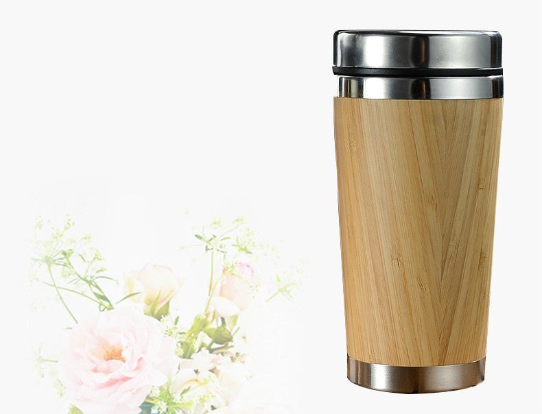 Bamboo Reusable Coffee Cup - Eco-Friendly Travel Mug