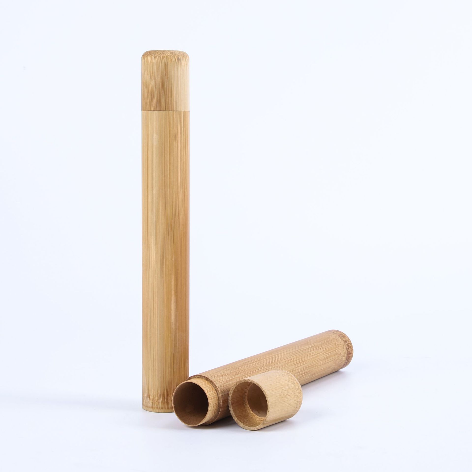 Bamboo Toothbrush Set - Eco-Friendly Charcoal Bristle (4-Pack)