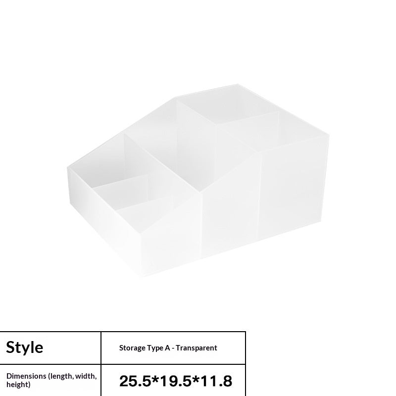 Desk Stationery & Cosmetics Storage Organizer - Multi-Compartment Box