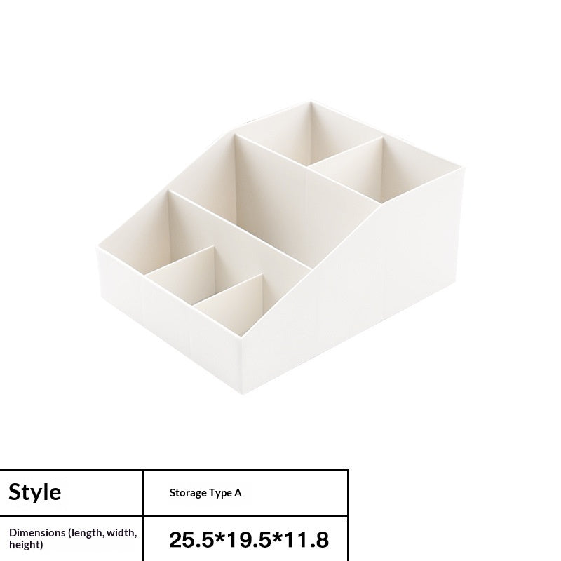 Desk Stationery & Cosmetics Storage Organizer - Multi-Compartment Box